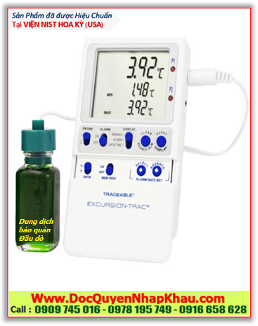 Traceable 6430 Nhiệt kế Vaccine Monitoring –50°C đến 70°C, 6430 Excursion-Trac™ Traceable® Datalogger Thermometer